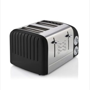 Swan 4 Slice Retro Toaster - Black