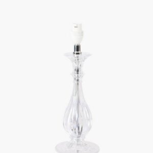 Glass Ribbed Lamp Base